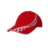 Cap - mod. 4076:Red, Cotton, White